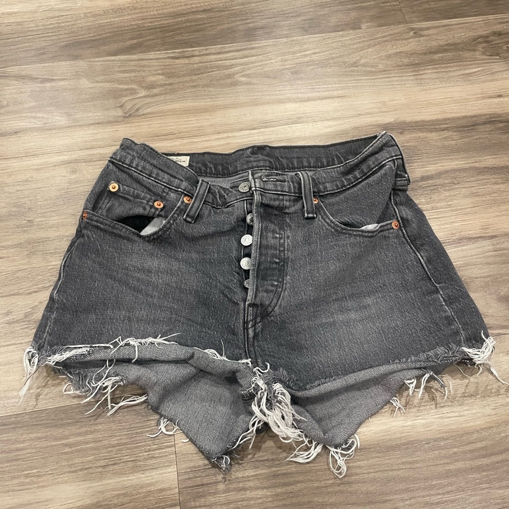 Levi’s Black Denim Women Shorts